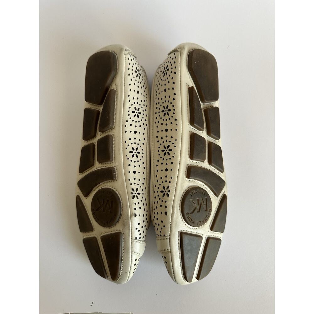 MICHAEL KORS FULTON PERFORATED MOCCASINS LEATHER FLATS 7.5 - Picture 7 of 7